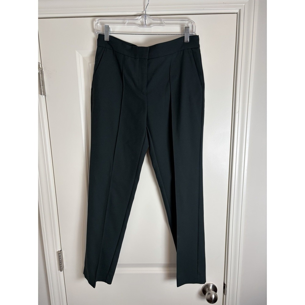 NWT* MAJE 'Pila' Straight Leg Suit Pants in Dark Green Size 38 Trousers Pleated